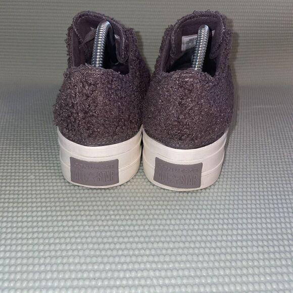 Converse Chuck Taylor All Star Platform Low Sherpa Violet Ore' Womens Size 9.5 - Picture 4 of 9